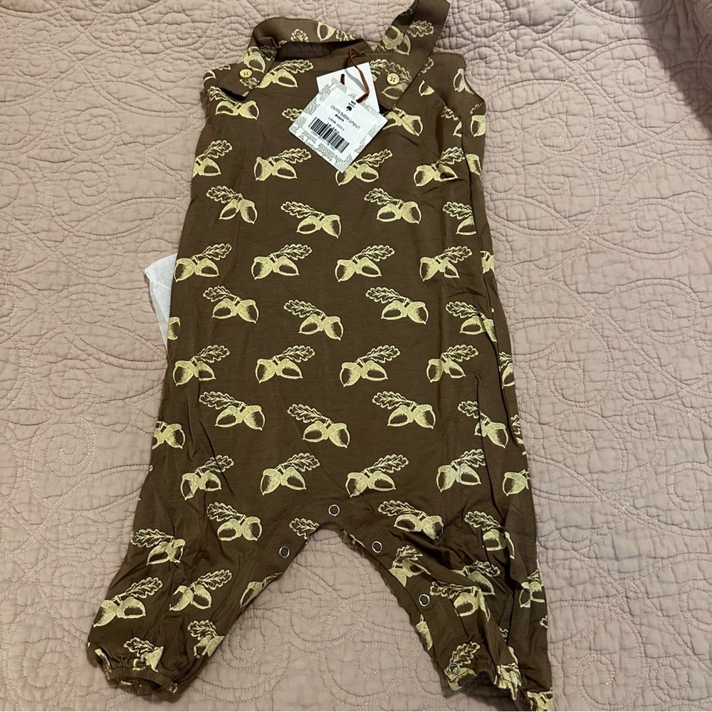 Kate Quinn Brown and Cream Kids One Piece
